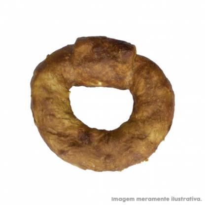Donuts 3,5" com Cobertura de Carne Bovina. Cartela com 1 unidade.