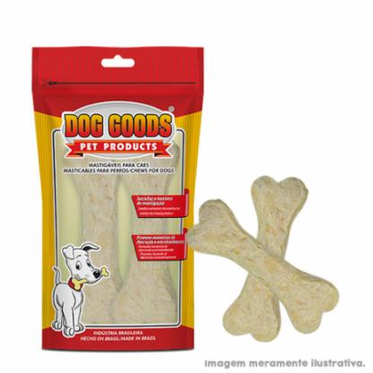 Ossinho Extrusado 4-5" Natural para Cães. Cartela com 2 unidades.