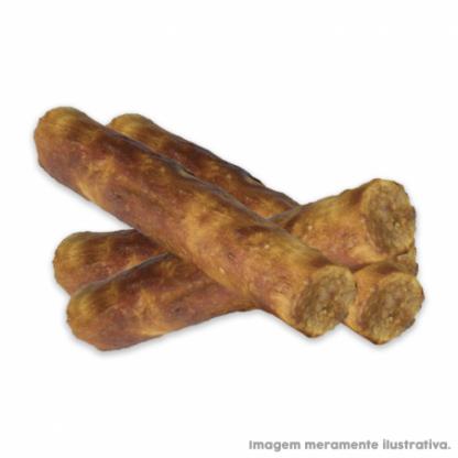 Roll Médio 5"x20mm com Cobertura de Carne Bovina. Cartela com 4 unidades.