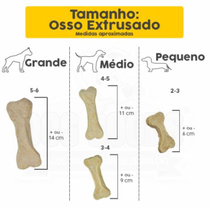 Ossinho Extrusado 5-6" Natural para Cães. Cartela com 1 unidade.