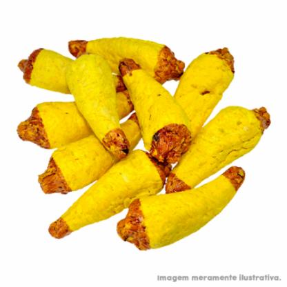 Petisco divertido para cães em formato de banana. Pacote com 20 unidades (aprox. 1200 gramas)
