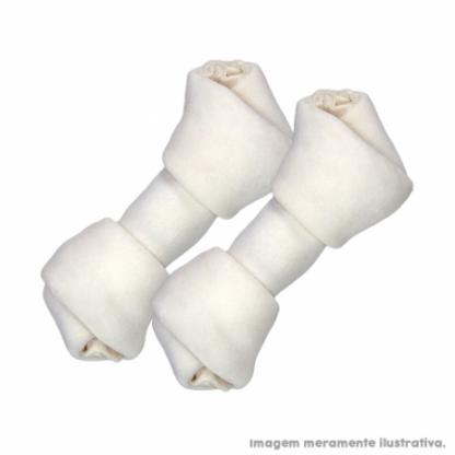Osso Nó Natural 4-5". Cartela com 2 unidades
