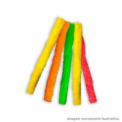 Palitinhos Rígidos para Cães 5x10 (grossos) - Colorido. Cartela com 100g.