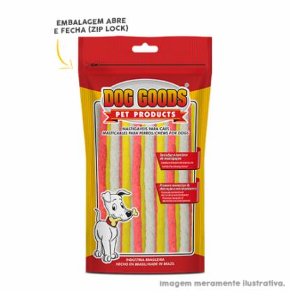 Palitinhos Rígidos para Cães 5x6 (fininhos) - Coloridos. Cartela com 100g.