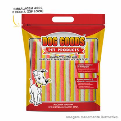 Palitinhos Rígidos para Cães 5x6 (fininhos) - Colorido. Pacote econômico de 1kg.