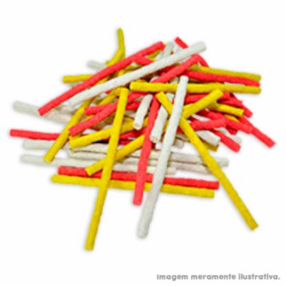 Palitinhos Rígidos para Cães 5x6 (fininhos) - Colorido. Pacote econômico de 1kg.