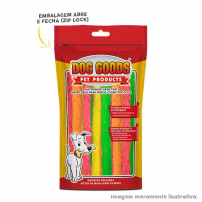 Palitinhos Rígidos para Cães 5x8 (médios) - Colorido. Cartela com 100g.
