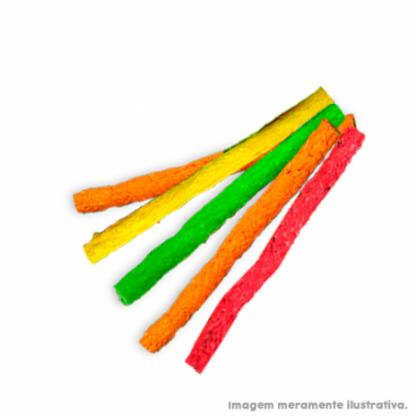 Palitinhos Rígidos para Cães 5x8 (médios) - Colorido. Cartela com 100g.